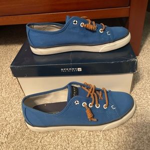 Sperry Seacoast Canvas Royal Blue sneakers tennis shoes